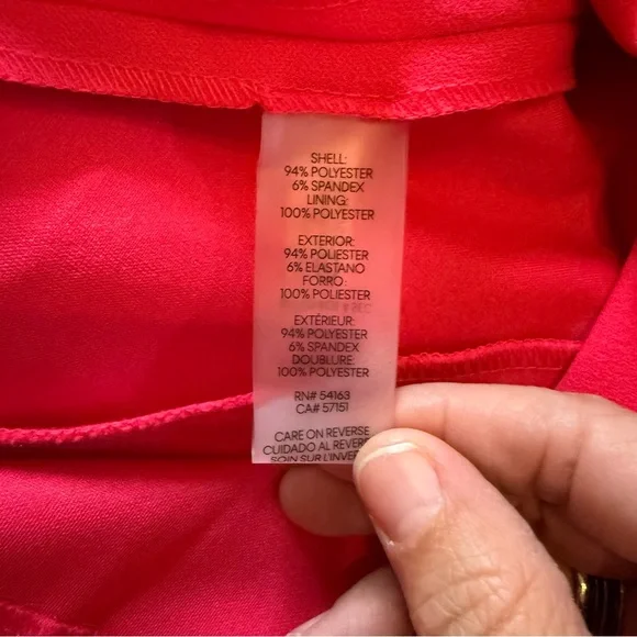 NWT Calvin Klein Hot Pink Pleated Puff Sleeve Dress Size 2 - Picture 12 of 15